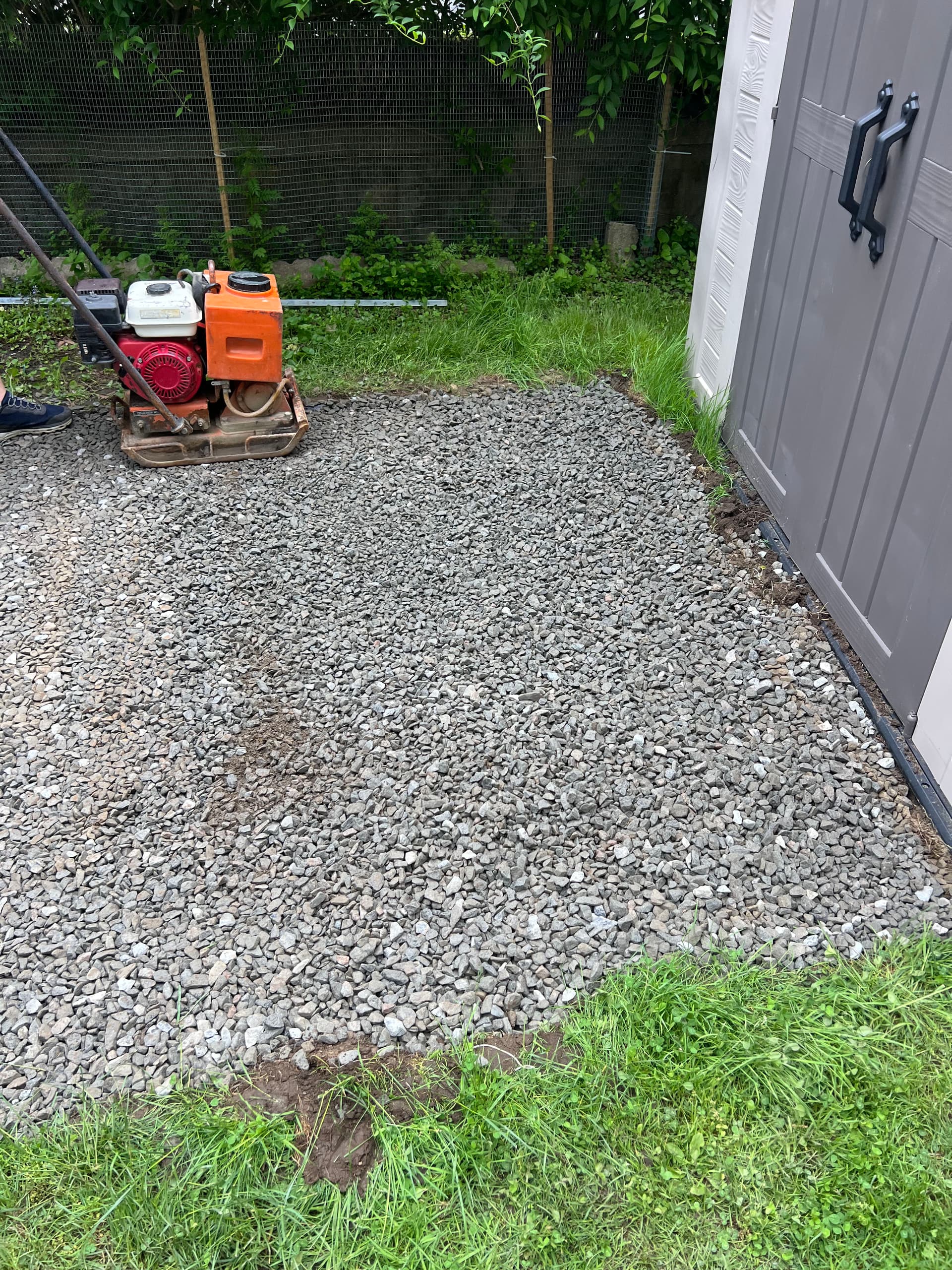 Gallery photos for Gravel Shed Pad Installation Done the Right Way: Image #2