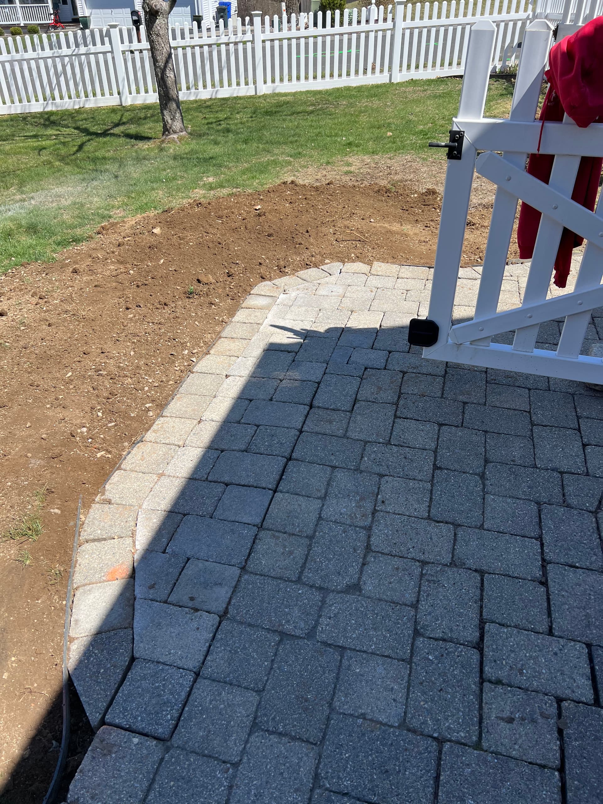 Gallery photos for paver walkway extension built stone by stone: Image #3