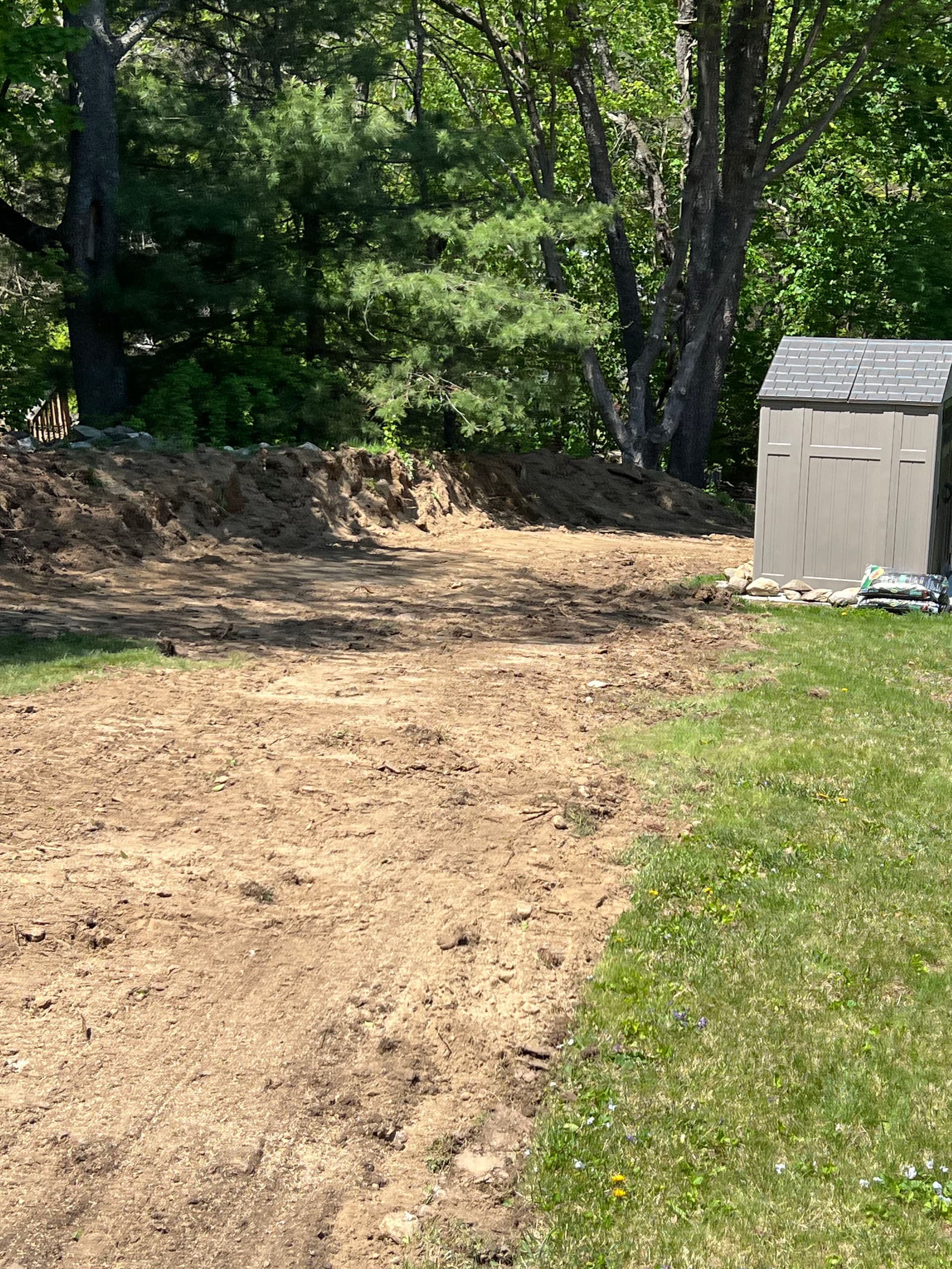 Gallery photos for Backyard Sinkhole Fixed With Smart Regrading Work: Image #3