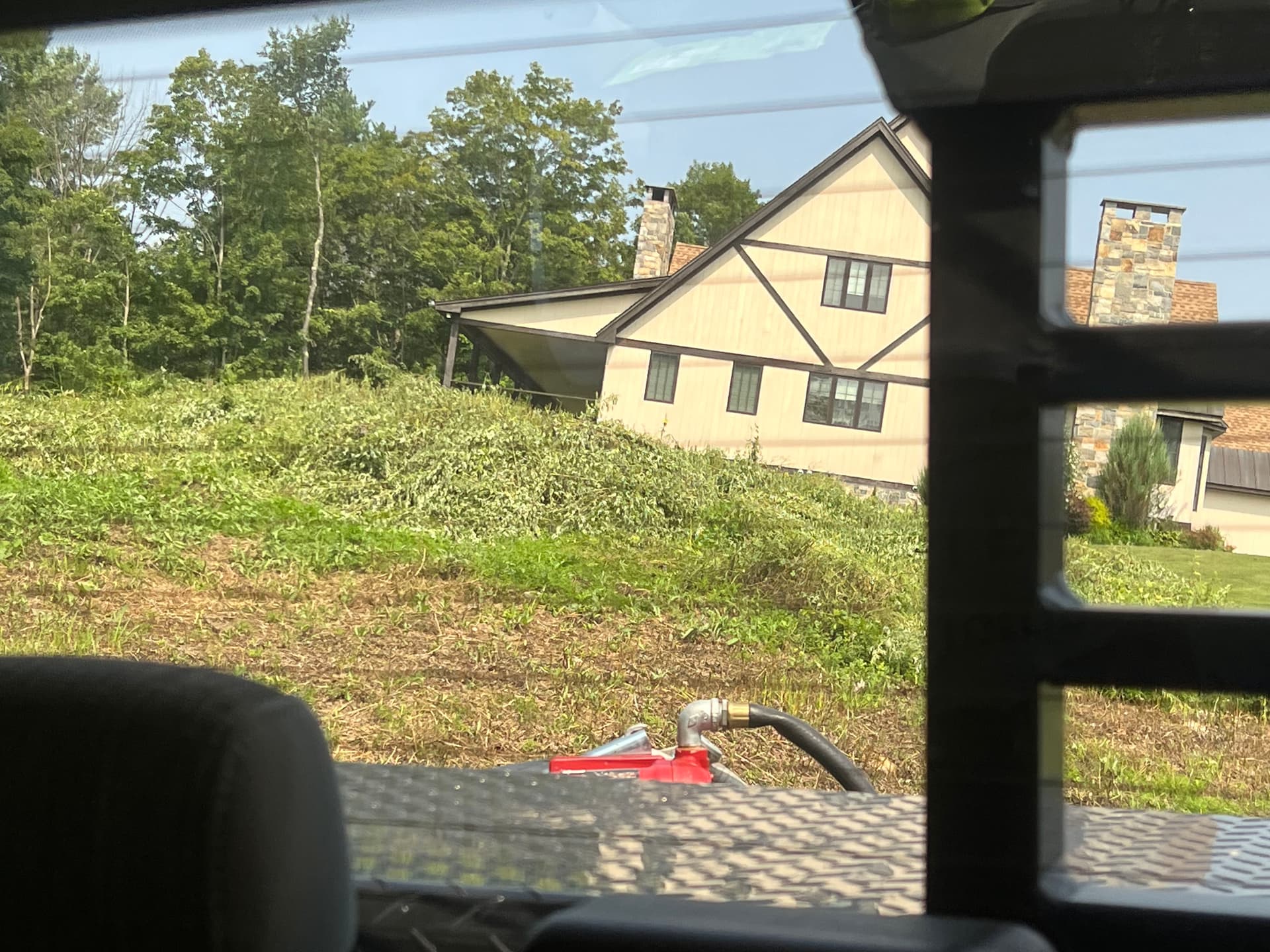 Wild Growth Tamed on Steep Hillside