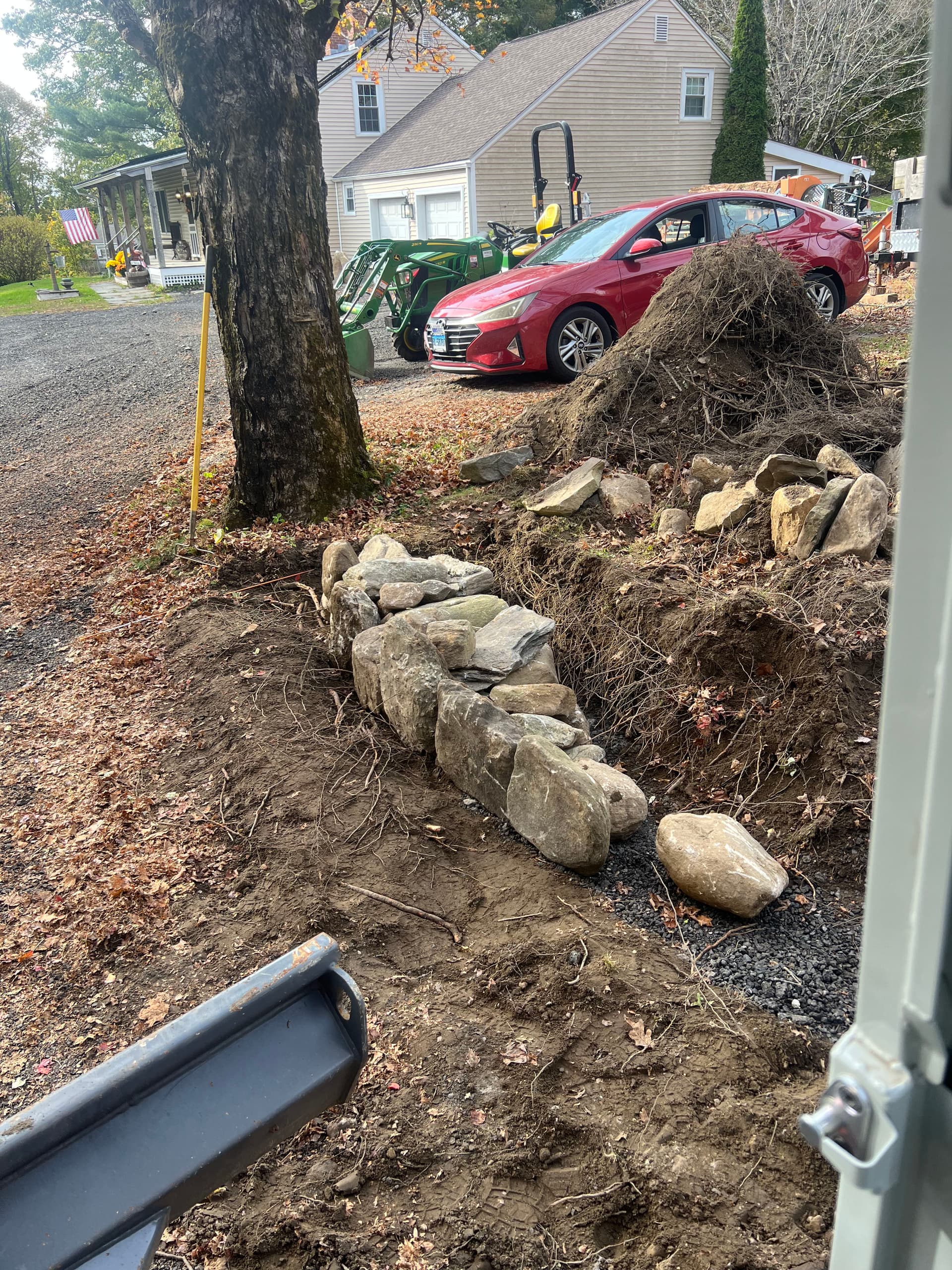 Fieldstone Wall Build in Progress - Here's Where We're At image