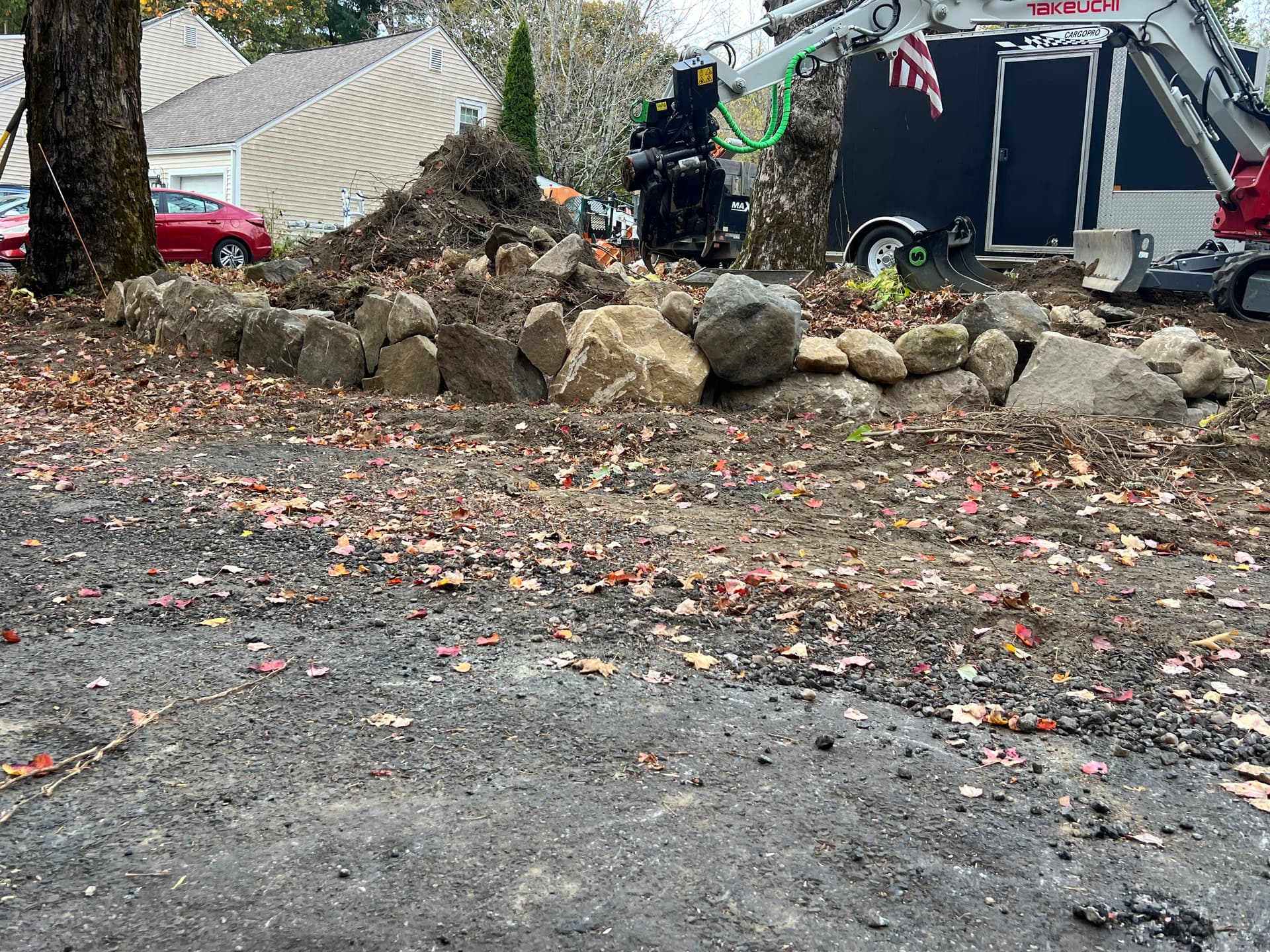 Gallery photos for Fieldstone Wall Build in Progress - Here's Where We're At: Image #1