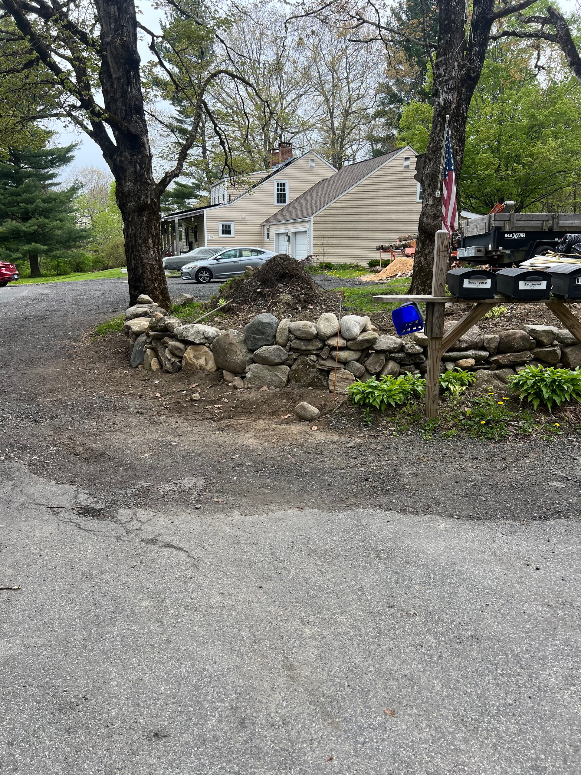 Gallery photos for Fieldstone Wall Build in Progress - Here's Where We're At: Image #2