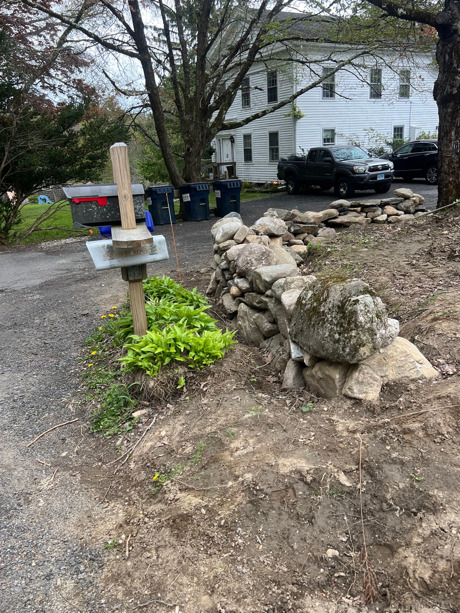 Gallery photos for Fieldstone Wall Build in Progress - Here's Where We're At: Image #3
