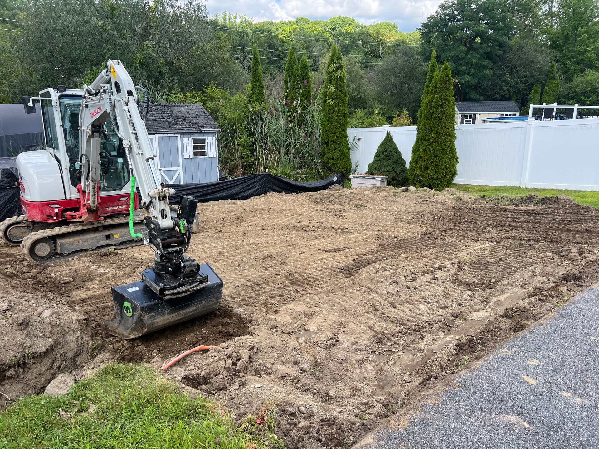 Gallery photos for 24x24 Shed Pad Prep Done Right: Image #1